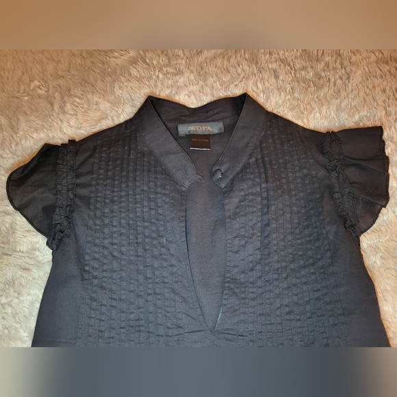 Flutter Sleeve Tunic Top; Size M - Picture 3 of 5